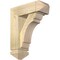 Ekena Millwork Olympic Arts and Crafts Rough Sawn Bracket w/ Offset Brace, Douglas Fir, 6"W x 16"D x 20"H BKT0604X16X20OLY03RDF - alternate 1